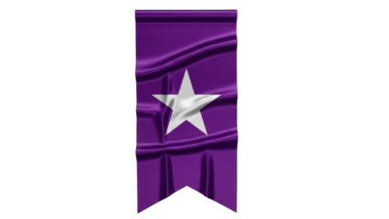 Isolated Award, Purple Heart Medal. US military decoration given to veterans. Symbolic.