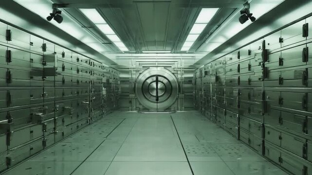 Bank safe.
