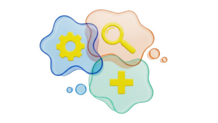 Isolated medical settings, search engine optimization, and settings configuration concept