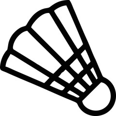 A Badminton Shuttlecock Sports Icon

