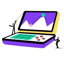 A flat style illustration representing video game © SmashingStocks