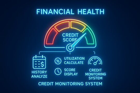 Credit Score Monitoring Dashboard for Financial Health Management