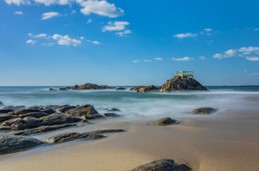 Long exposure at the ocean