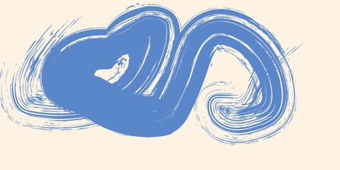 Fluid swoosh wave abstract background with stipple noise dot effect, grainy texture pattern