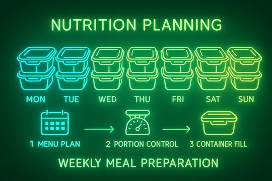 Weekly Meal Preparation and Nutrition Planning for Healthy Eating