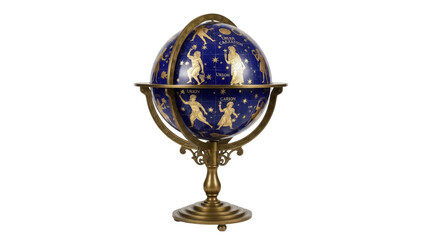 Isolated Zodiac celestial globe, beautiful constellations and signs of the zodiac system