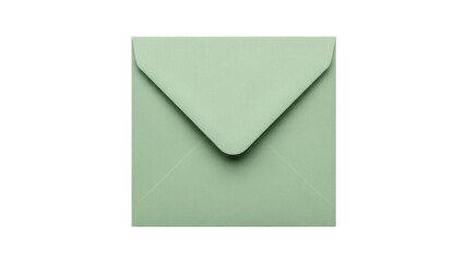 Isolated green envelope, stationery and letter writing for business mail marketing design