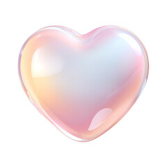 This heart-shaped element features a bubble-style design with soft rounded edges. It is on a transparent background and can be used for various creative projects including digital crafts