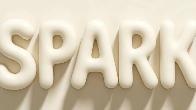 The word SPARK spelled in chunky white 3D letters.