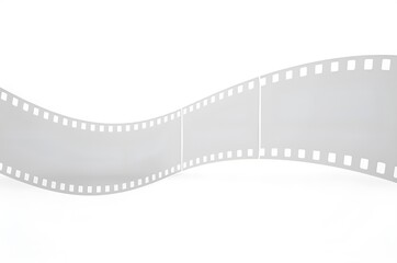 Fototapeta premium Film Strip Graphic on White Background
