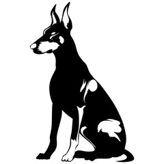 Dog Silhouette Shadow Illustration 