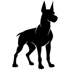 Dog Silhouette Shadow Illustration 