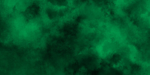 Fototapeta premium abstract cloud and vapor texture background. Black and Green smoke aquarelle smudge illustration smooth grungy smokey light pastel colors ink glow. Teal color powder explosion 