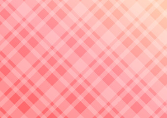 背景　グラデーションと白のチェック柄　赤