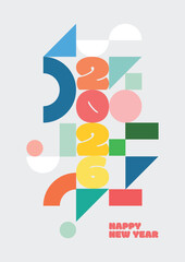 New Year typography vector suitable for digital and print