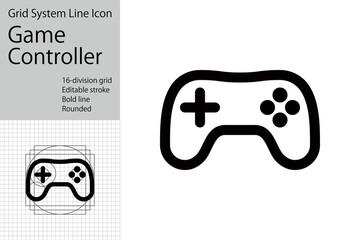 Game controller joystick icon, e-sports symbol © SUE