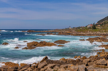 Rocky coastline in Galicia