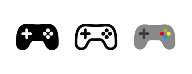 Game controller joystick icon, e-sports symbol © SUE