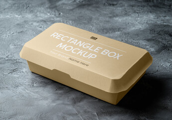 Eco Paper Food Box Mockup
