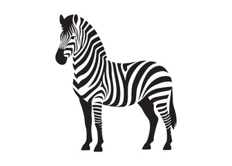 zebra logo vector silhouette, zebra silhouette vector illustration, african zebra logo vector silhouette, black zebra vector, wild animals zebra logo silhouettes vector on white background