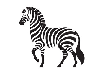 zebra logo vector silhouette, zebra silhouette vector illustration, african zebra logo vector silhouette, black zebra vector, wild animals zebra logo silhouettes vector on white background