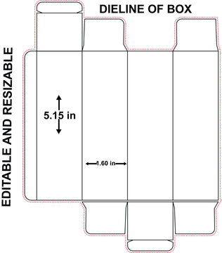 Medicine box dieline