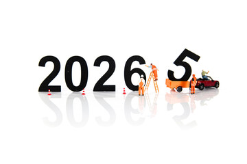 the new year 2025 and removing the old 2026