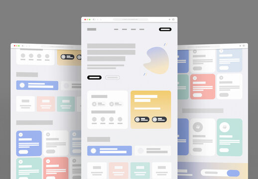 Modern Wireframe Design Template