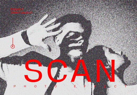 Bad Smudged Scan Poster Photo Effect