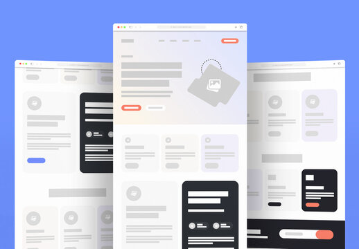 Wireframe Design for Landing Page