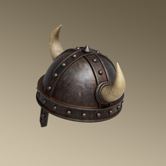뿔 달린 고대 바이킹 헬멧 Ancient Viking Helmet with Horns