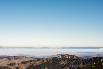 Winter view from Grzes peak in the Western Tatras
