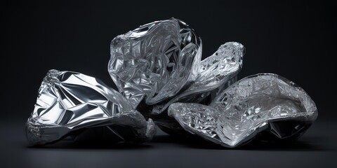 Plastic Crystal Abstract Dark Background.