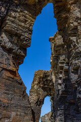 Archways at Playa las catedrales