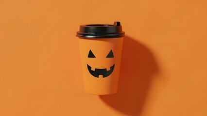 Halloween-themed coffee cup