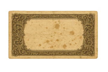 Vintage ornate frame with a transparent background for graphic design.