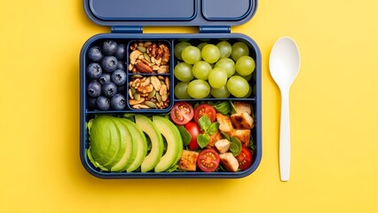 Healthy snack bento box