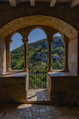 View of the hills in Rocamadour