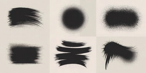 Glossy Black Plastic Wave Abstract Background.