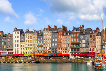 Honfleur Historic Harbor and Slate Houses, Normandy, France