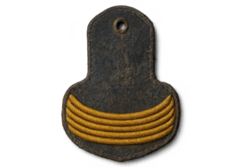 Navy officer rank insignia with transparent background element image.
