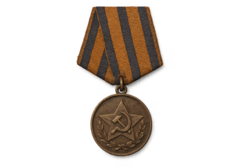 Soviet Union Order Medal with transparent background high-resolution image