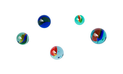 컬러풀 유리 구슬 Colorful Glass Marbles