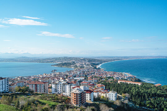 The scenic views of Sinop, which is a city on the isthmus of İnce Burun and on the Boztepe Peninsula, near Cape Sinope which is situated on the northernmost edge of the Turkish side of the Black Sea c