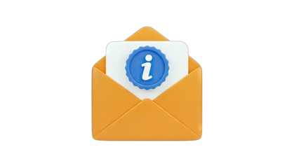 Envelope with Information Icon - Email Concept