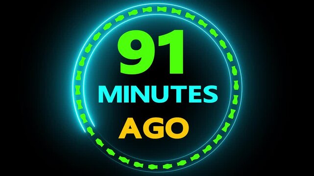91 minutes ago timer countdown