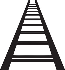 stairway to heaven solid white background silhouette