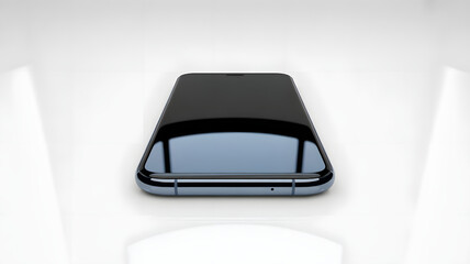 mobile phone on white surface