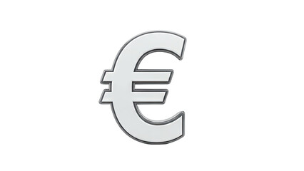 Fototapeta premium Euro Symbol Isolated on White Background