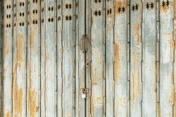 Sliding door vintage rusty door